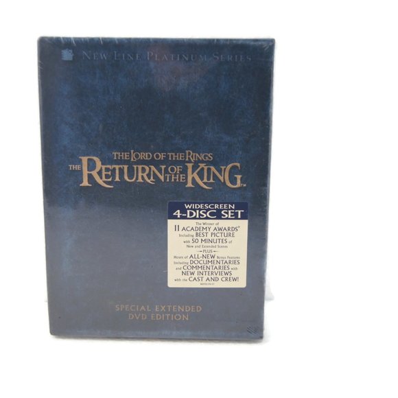 Lord Of The Rings Return Of The King 4 DVD Box Set Special Extended Edition NEW